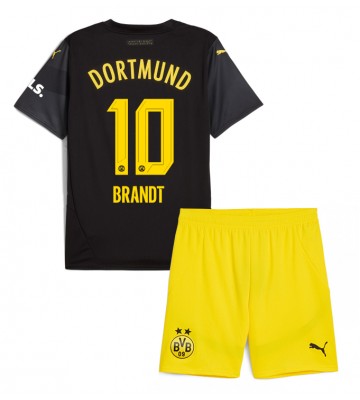 Borussia Dortmund Julian Brandt #10 Borta Kläder Barn 2024-25 Kortärmad (+ Korta byxor)